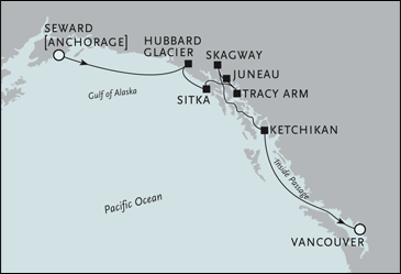 Regent Seven Seas Mariner - Alaska - Seward to Vancouver